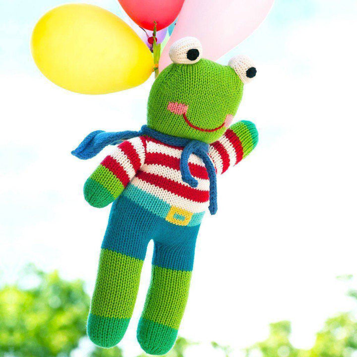 Freddy The Flying Frog Knit Doll - Petit Ami &amp; Zubels All Baby! Toy