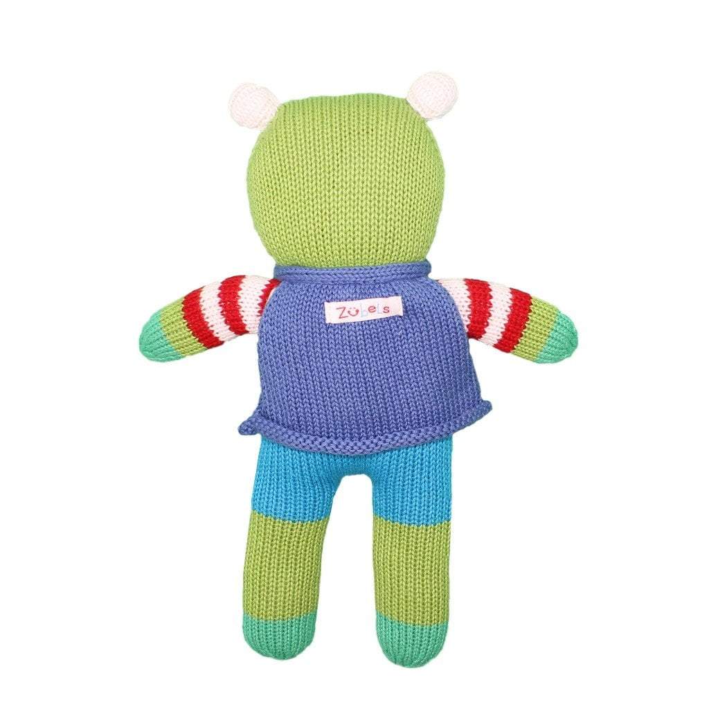 Freddy The Flying Frog Knit Doll - Petit Ami &amp; Zubels All Baby! Toy