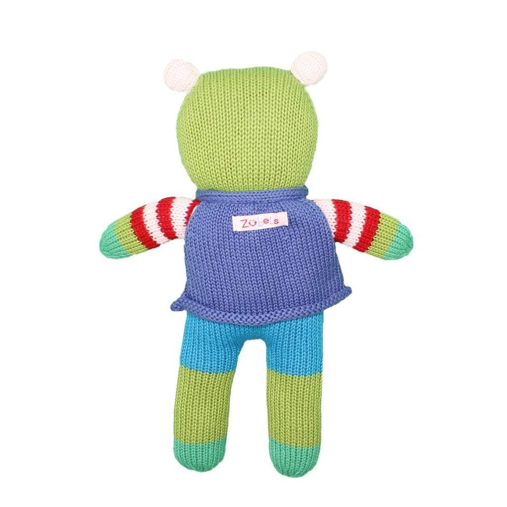 Freddy The Flying Frog Knit Doll - Petit Ami & Zubels All Baby! Toy