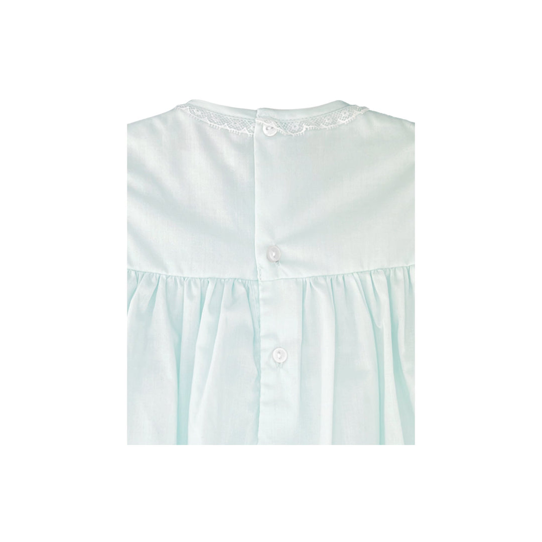 Fully Smocked Dress with French Lace - Petit Ami &amp; Zubels All Baby! Dress
