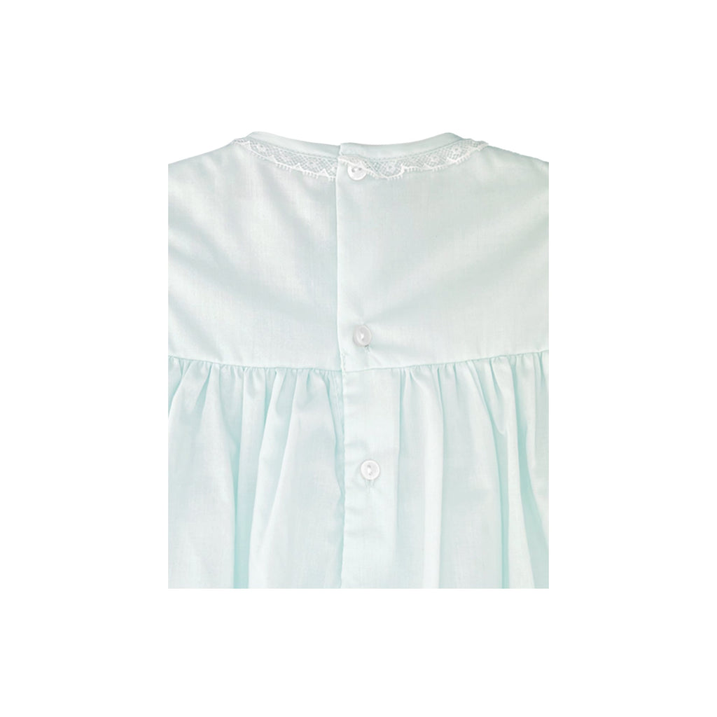 Fully Smocked Dress with French Lace - Petit Ami & Zubels All Baby! Dress