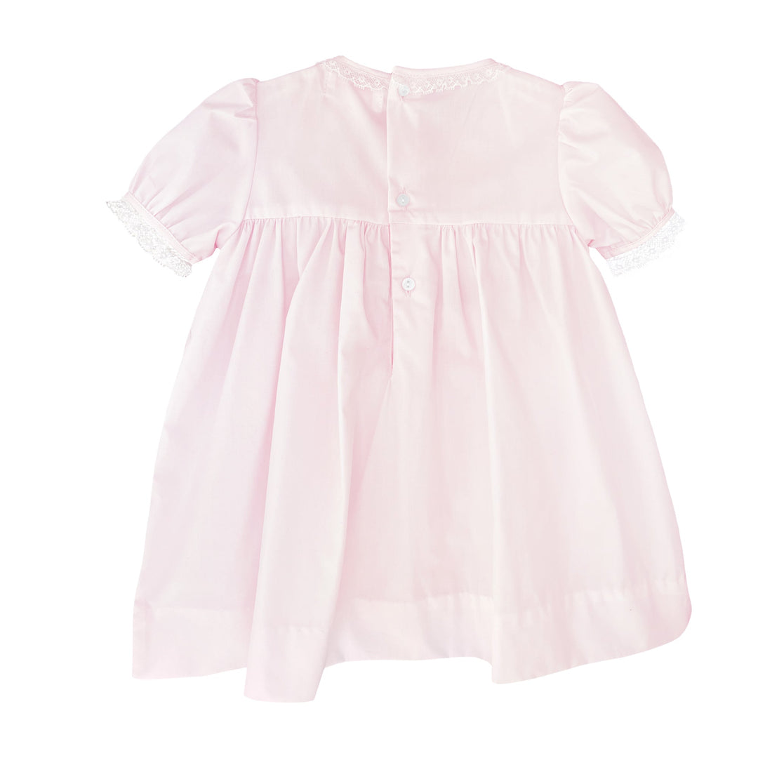 Fully Smocked Dress with French Lace - Petit Ami &amp; Zubels All Baby! Dress