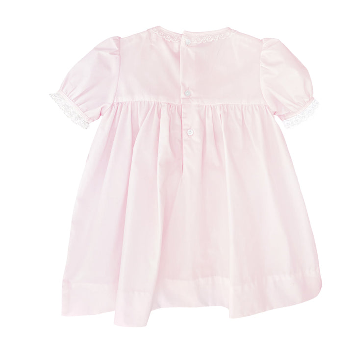 Fully Smocked Dress with French Lace - Petit Ami &amp; Zubels All Baby! Dress