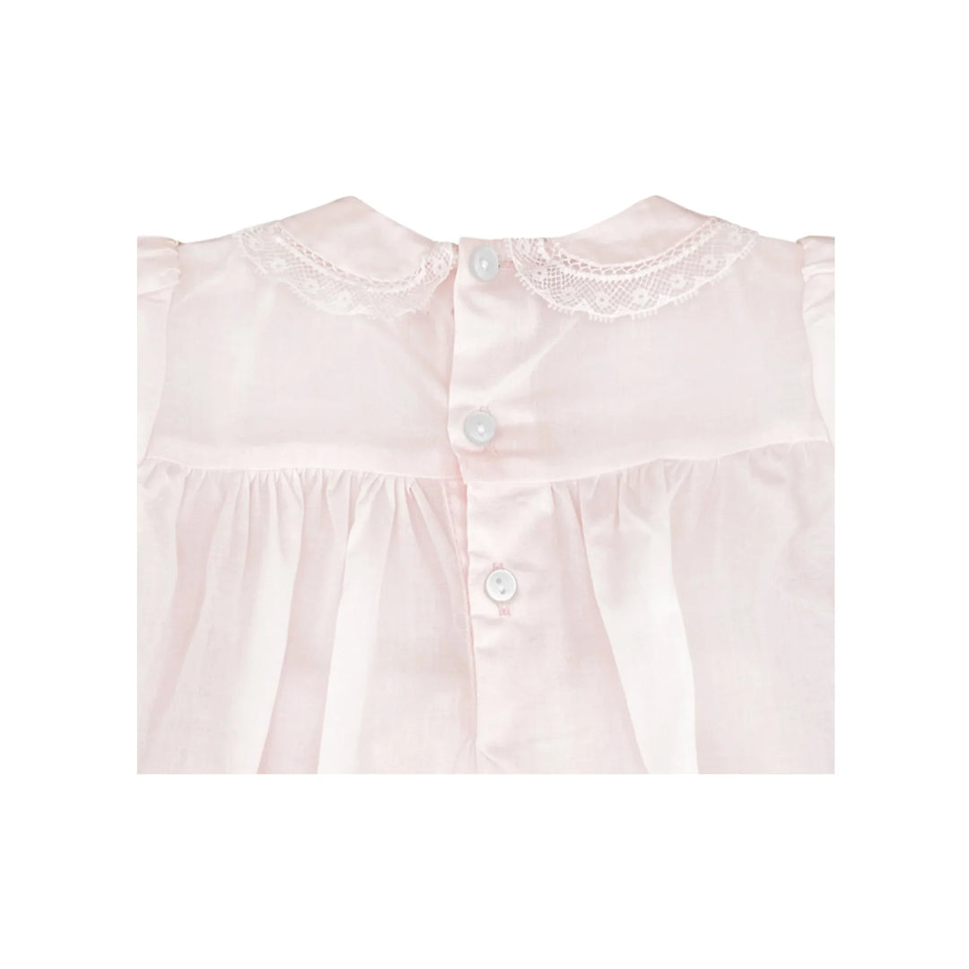 petit ami smocked dress Newborn Girls Pink Smocked Dress & Bonnet