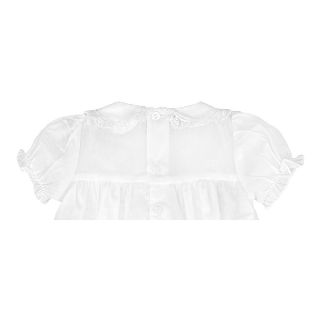 Fully Smocked Dress with Lace - Petit Ami & Zubels All Baby! Dress