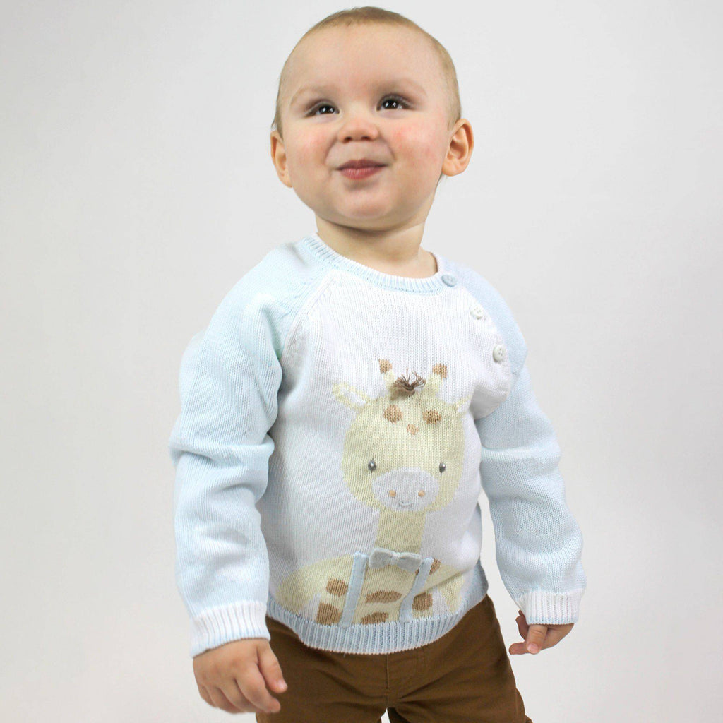 George the Giraffe Knit Sweater - Petit Ami & Zubels All Baby! Sweater