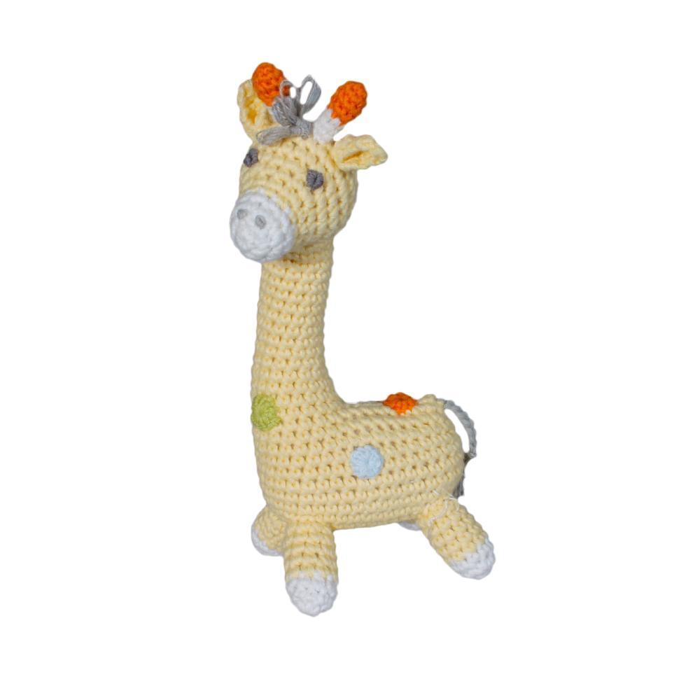 Giraffe Hand Crochet Rattle - Petit Ami & Zubels All Baby! Toy