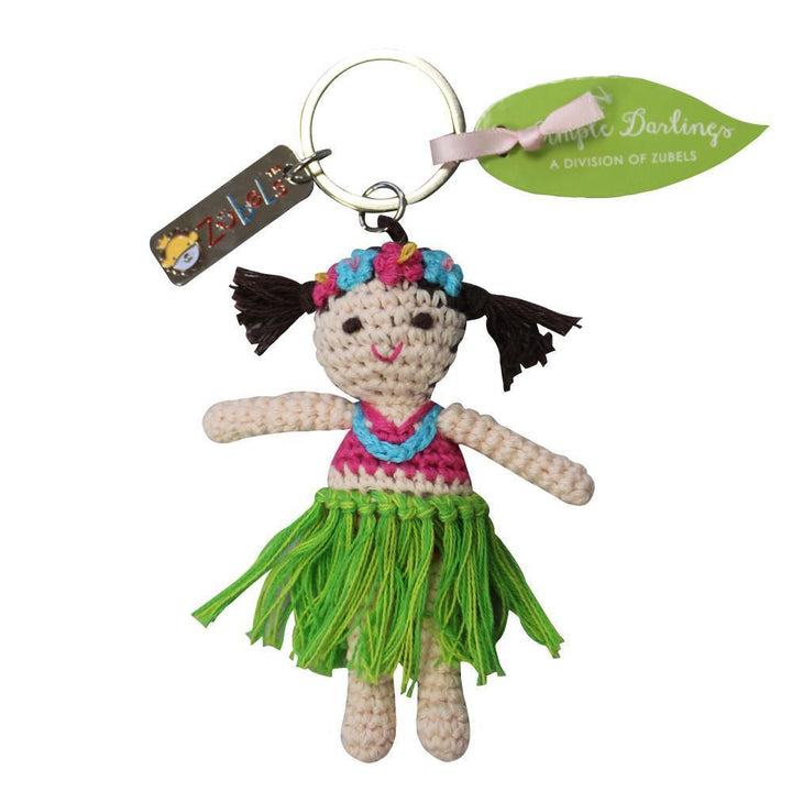 Hula Girl Crochet Key Chain - Petit Ami &amp; Zubels All Baby! Keychain