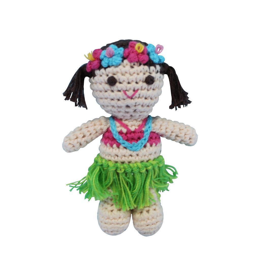 Hula Girl Crochet Rattle - Petit Ami & Zubels All Baby! Toy