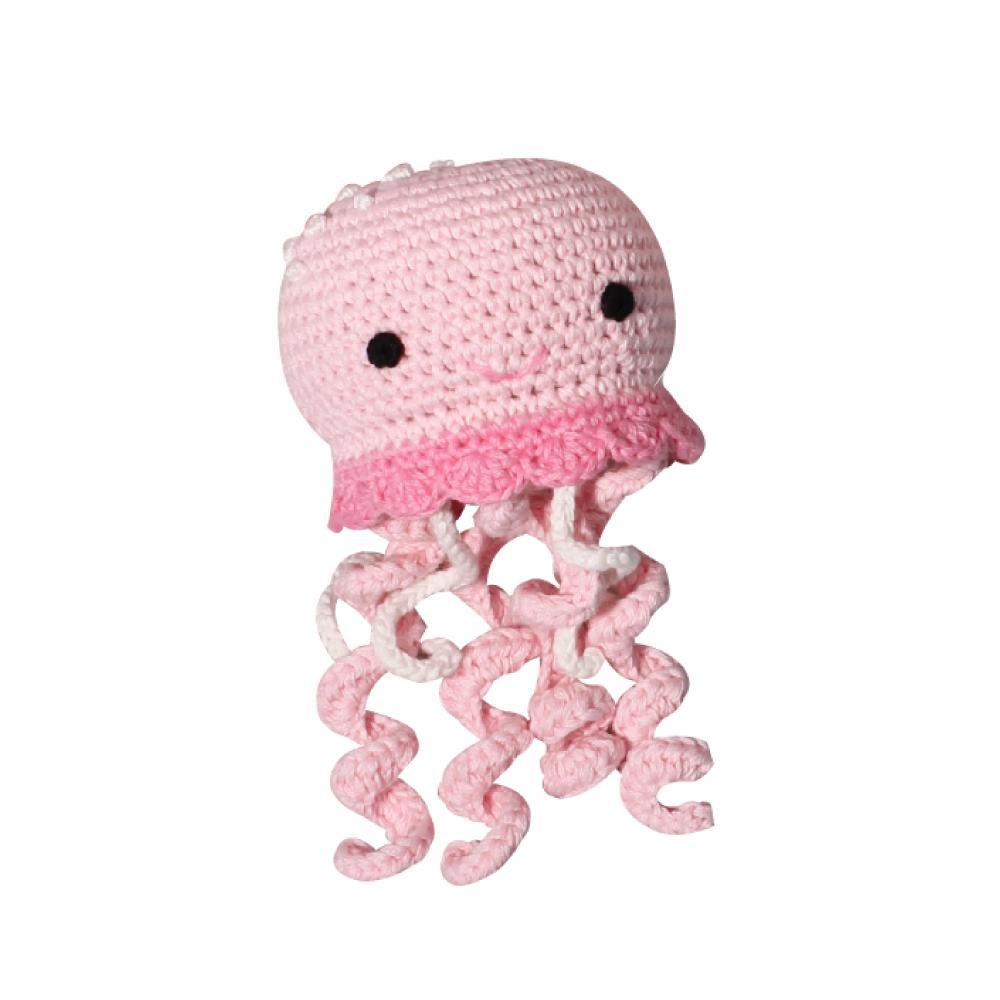Jellyfish Hand Crochet Rattle - Petit Ami & Zubels All Baby! Toy