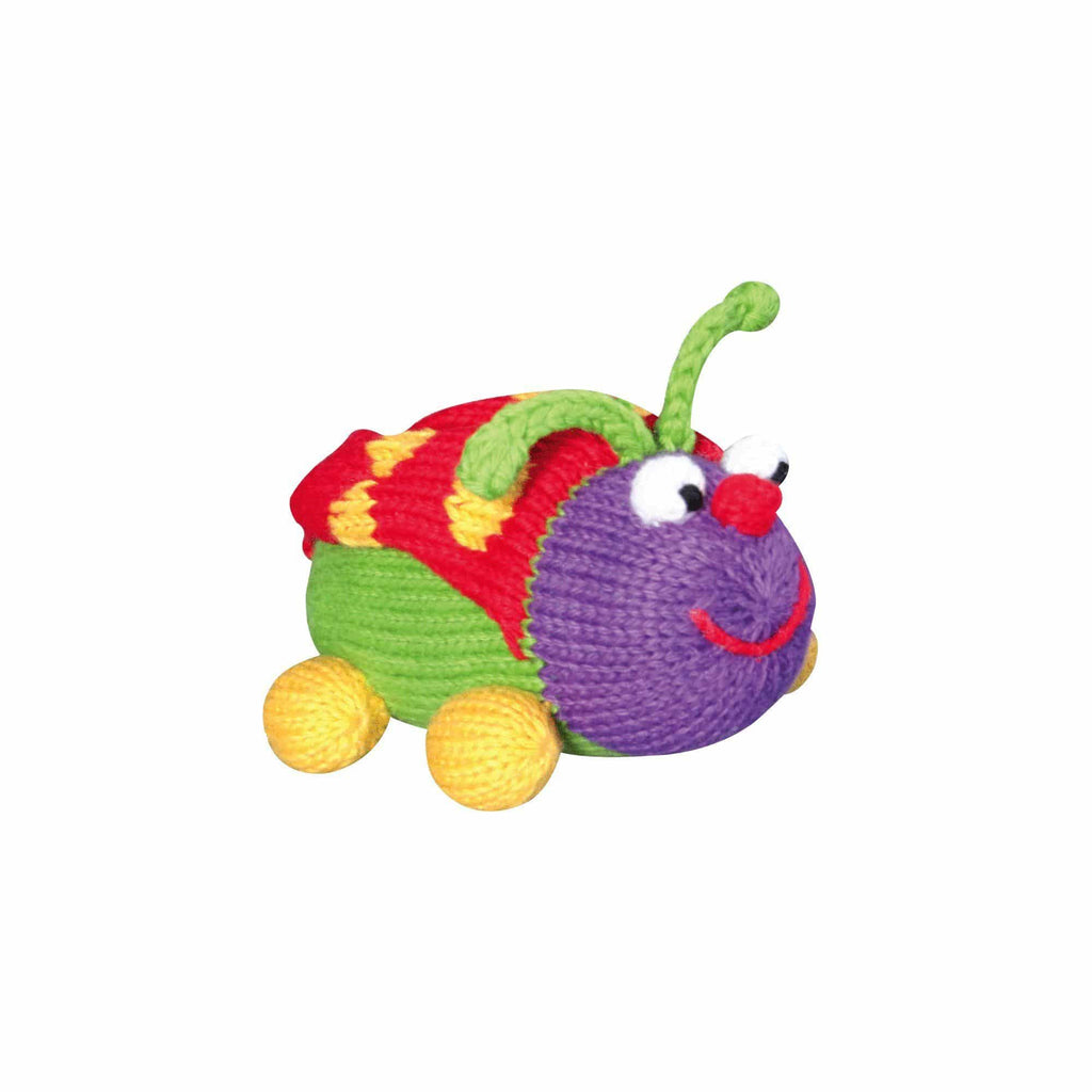 Laney The Ladybug Knit Rattle - Petit Ami & Zubels All Baby! Toy