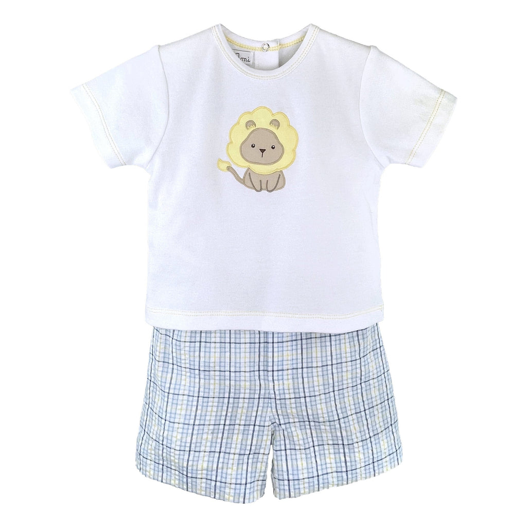 Lion Applique Shirt & Short Set - Petit Ami & Zubels All Baby! Shirt & Shorts Set