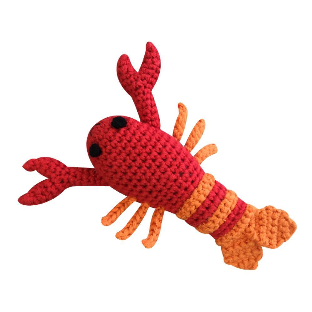 Lobster Hand Crochet Rattle - Petit Ami & Zubels All Baby! Toy
