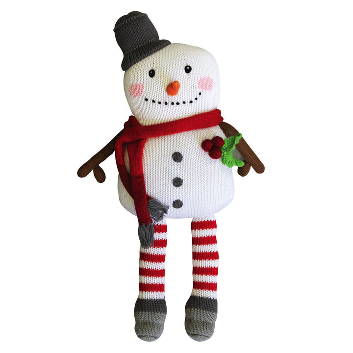 Mac the Snowman Knit Doll - Petit Ami &amp; Zubels All Baby! Toy