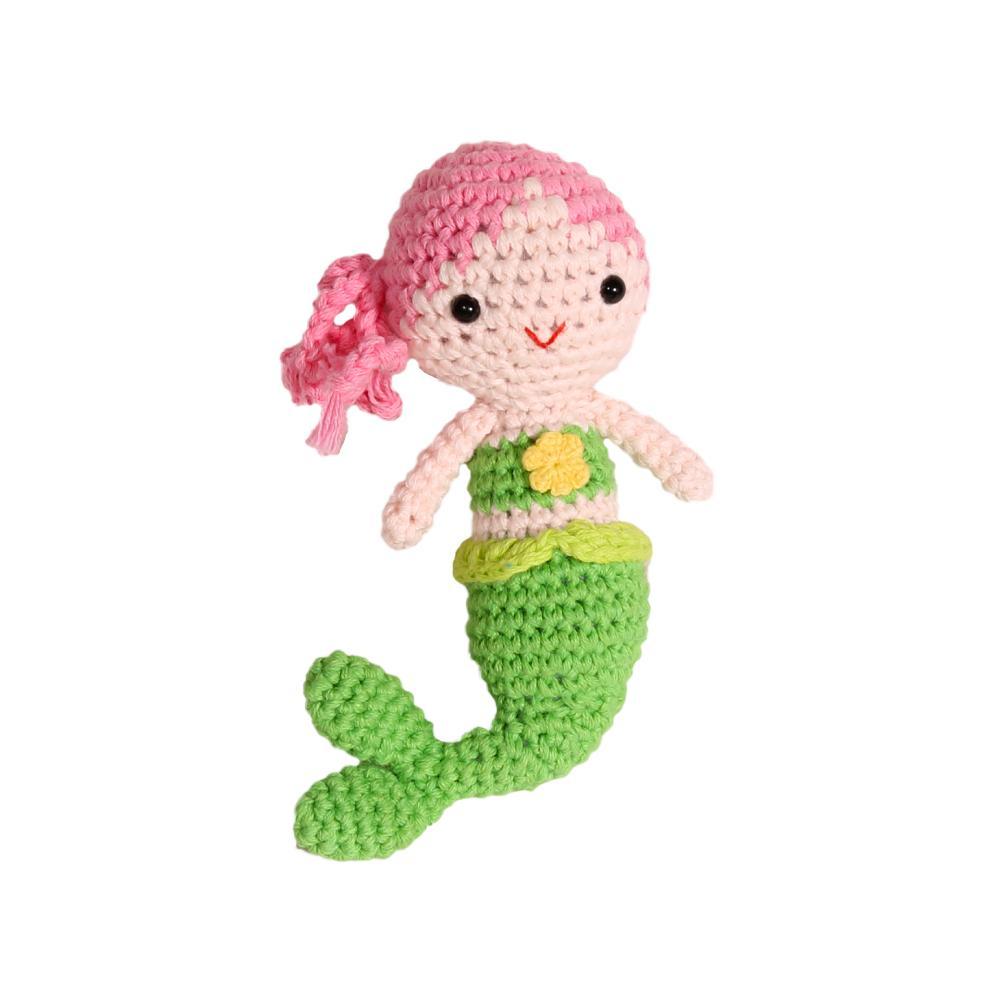 Mermaid Hand Crochet Rattle - Petit Ami & Zubels All Baby! Toy