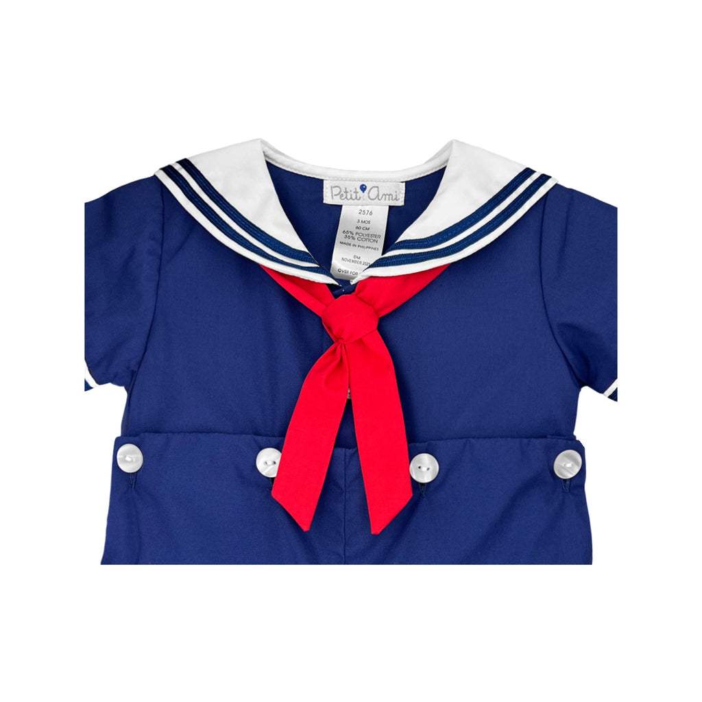 Nautical Bobby Suit - Petit Ami & Zubels All Baby! Romper