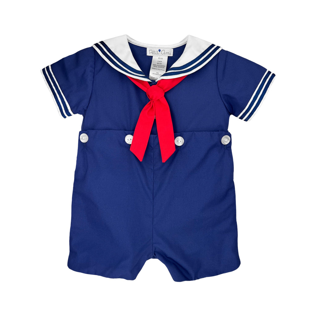 Nautical Bobby Suit - Petit Ami & Zubels All Baby! Romper