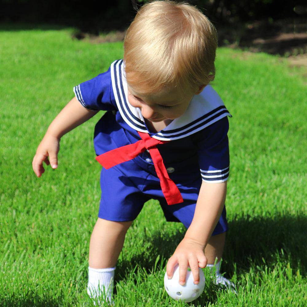 Nautical Bobby Suit - Petit Ami &amp; Zubels All Baby! Romper
