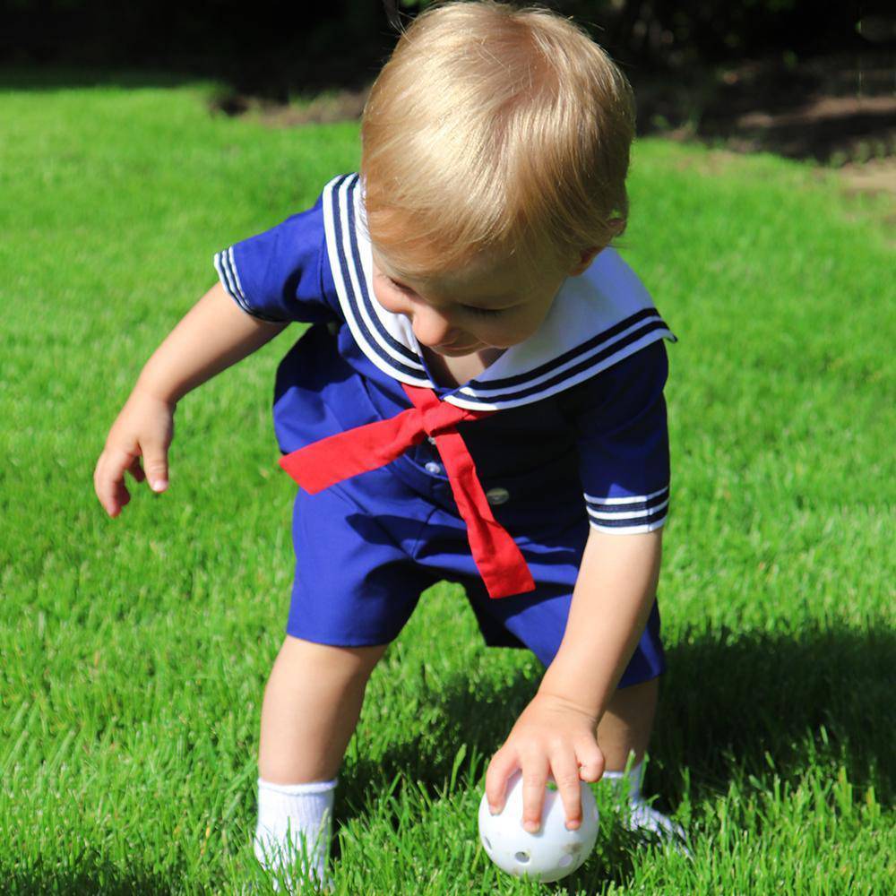 Nautical Bobby Suit - Petit Ami & Zubels All Baby! Romper