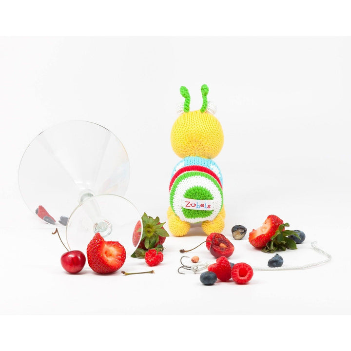Nibbles the Caterpillar Knit Rattle - Petit Ami &amp; Zubels All Baby! Toy