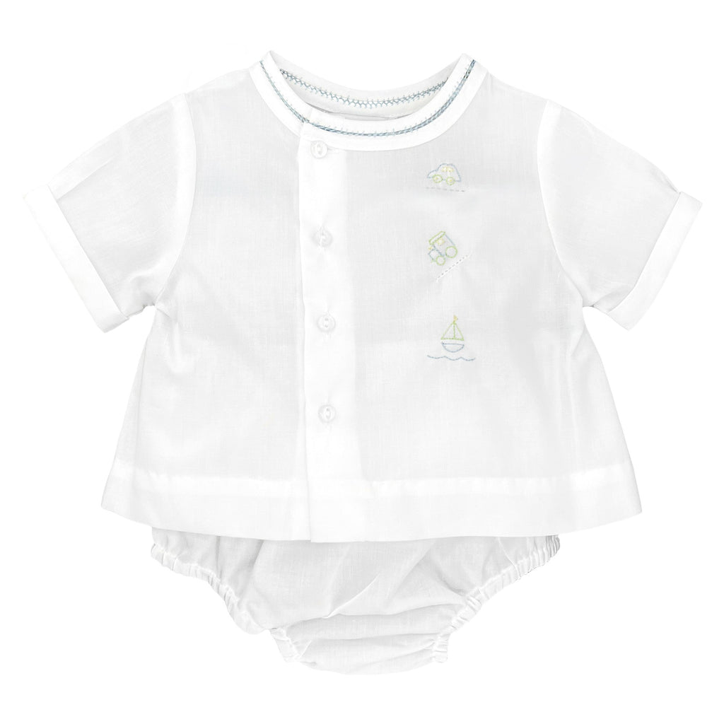 Nursery Shadow Stitch Diaper Set - Petit Ami & Zubels All Baby! Diaper Set