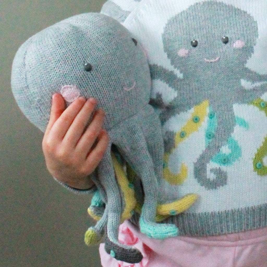 Ollie The Octopus Knit Doll - Petit Ami &amp; Zubels All Baby! Toy