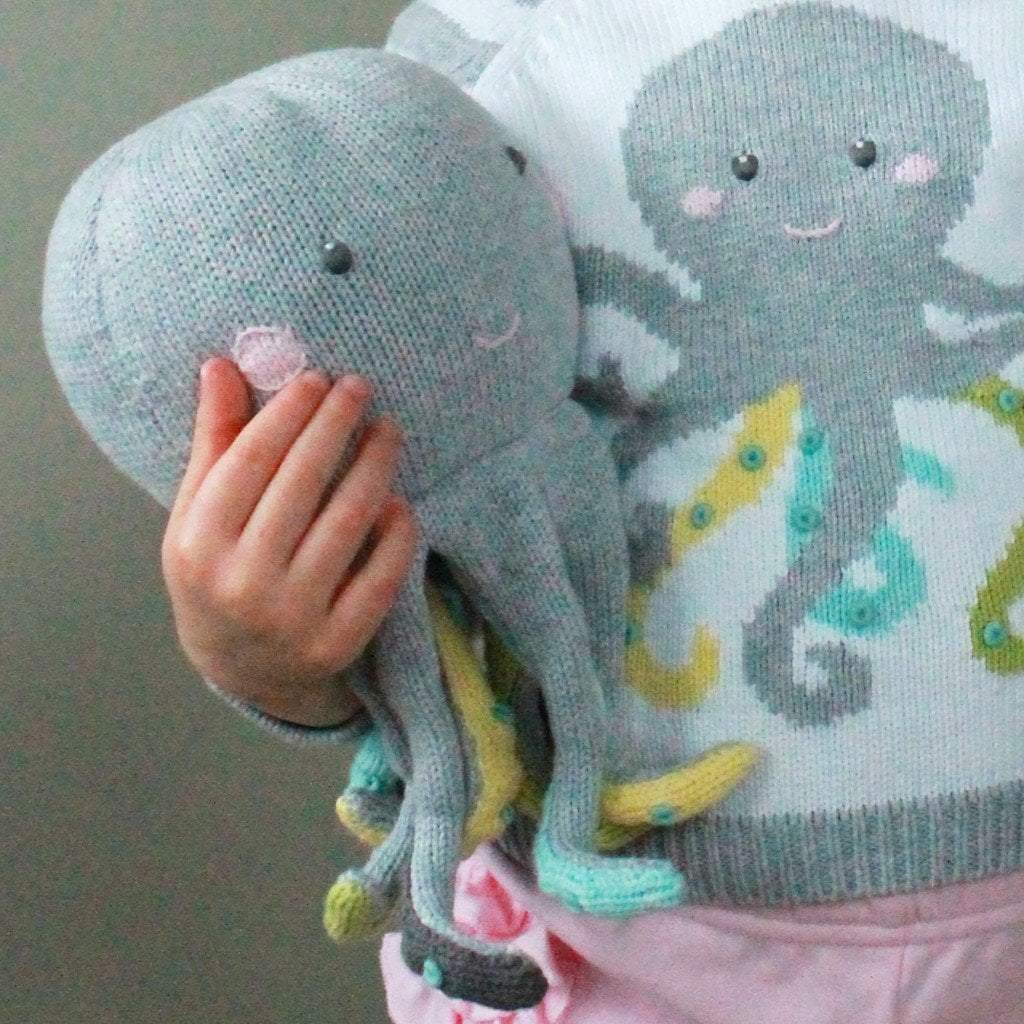 Ollie The Octopus Knit Doll - Petit Ami & Zubels All Baby! Toy