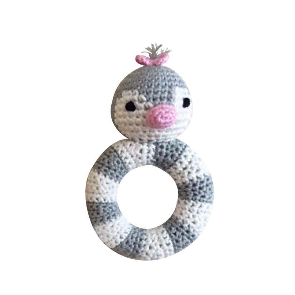 Organic Crochet Penguin Rattle - Petit Ami & Zubels All Baby! Toy