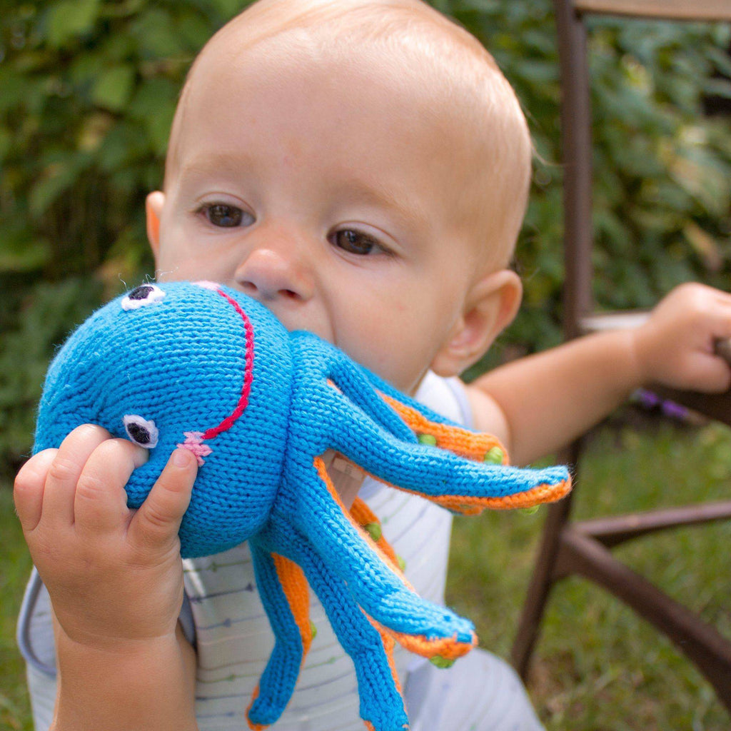 Oshin the Octopus Knit Rattle - Petit Ami & Zubels All Baby! Toy