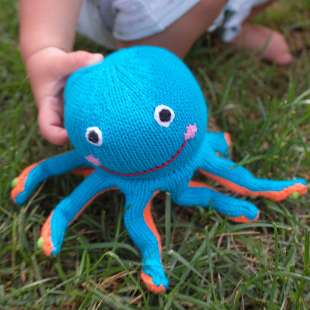 Oshin the Octopus Knit Rattle - Petit Ami & Zubels All Baby! Toy