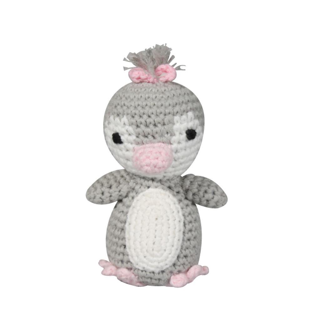 Penguin Hand Crochet Rattle - Petit Ami & Zubels All Baby! Toy