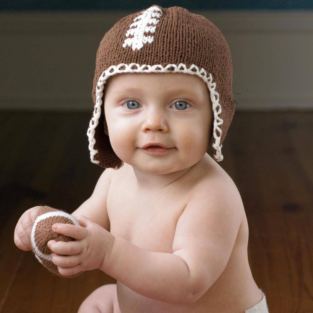 Phil The Football Knit Rattle - Petit Ami &amp; Zubels All Baby! Toy