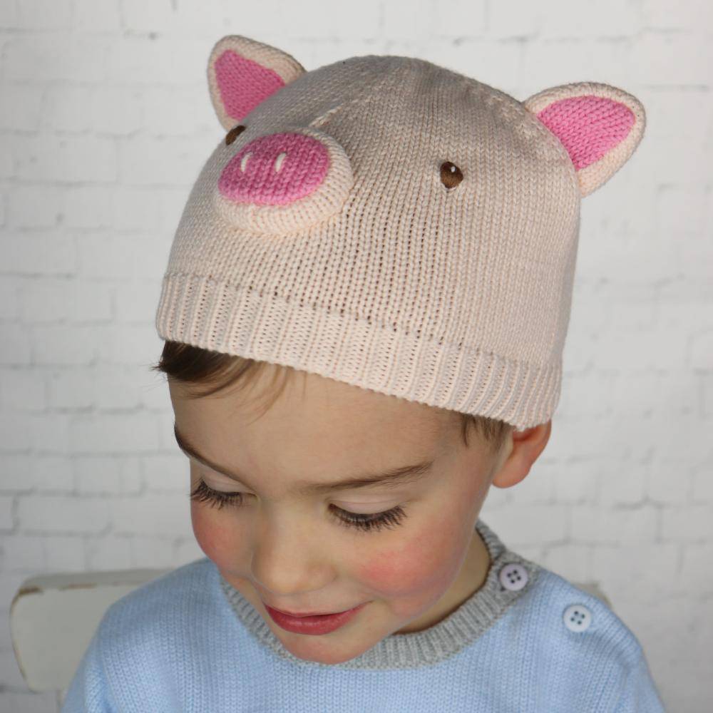 Pig Knit Hat - Petit Ami & Zubels All Baby! Hat