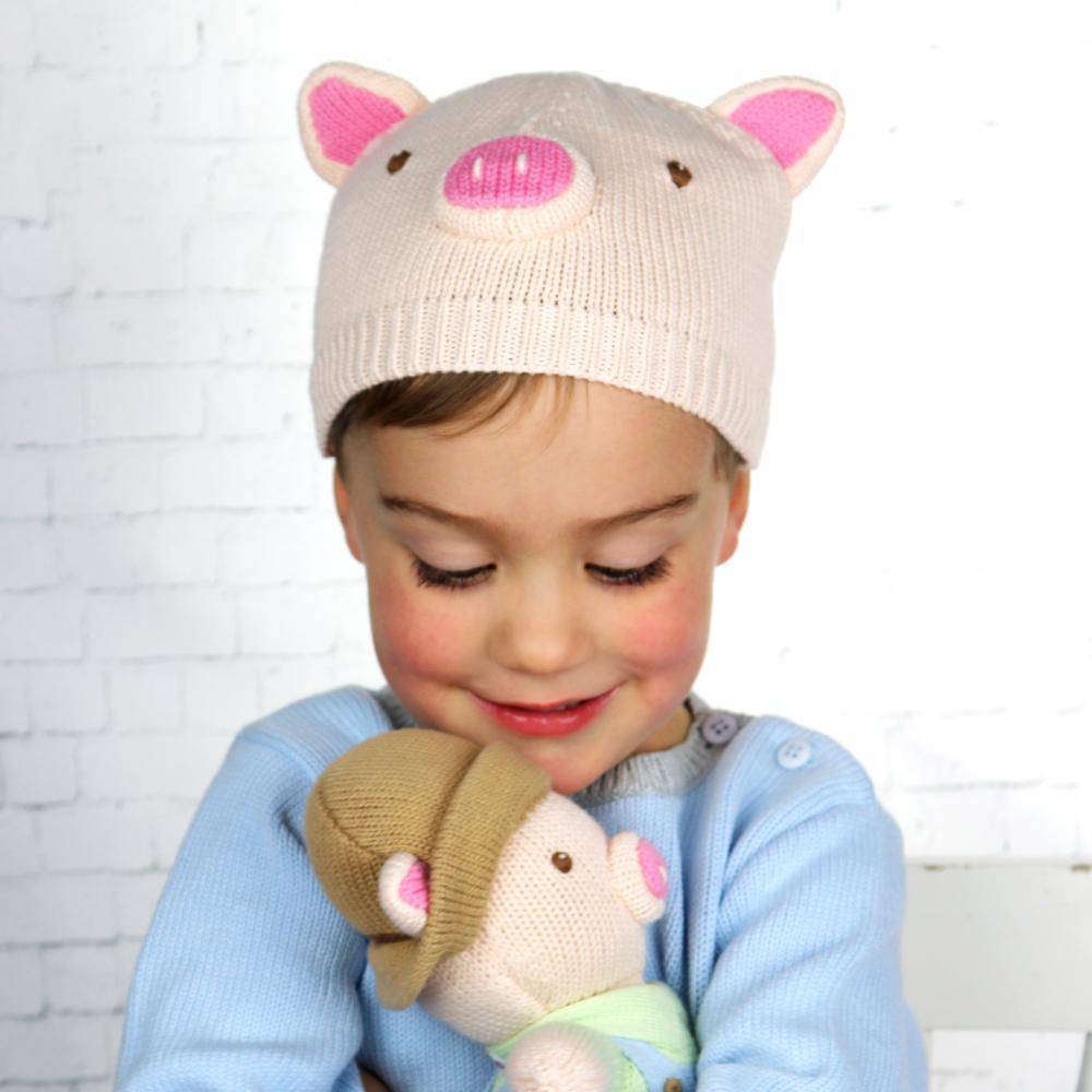 Pig Knit Hat - Petit Ami & Zubels All Baby! Hat
