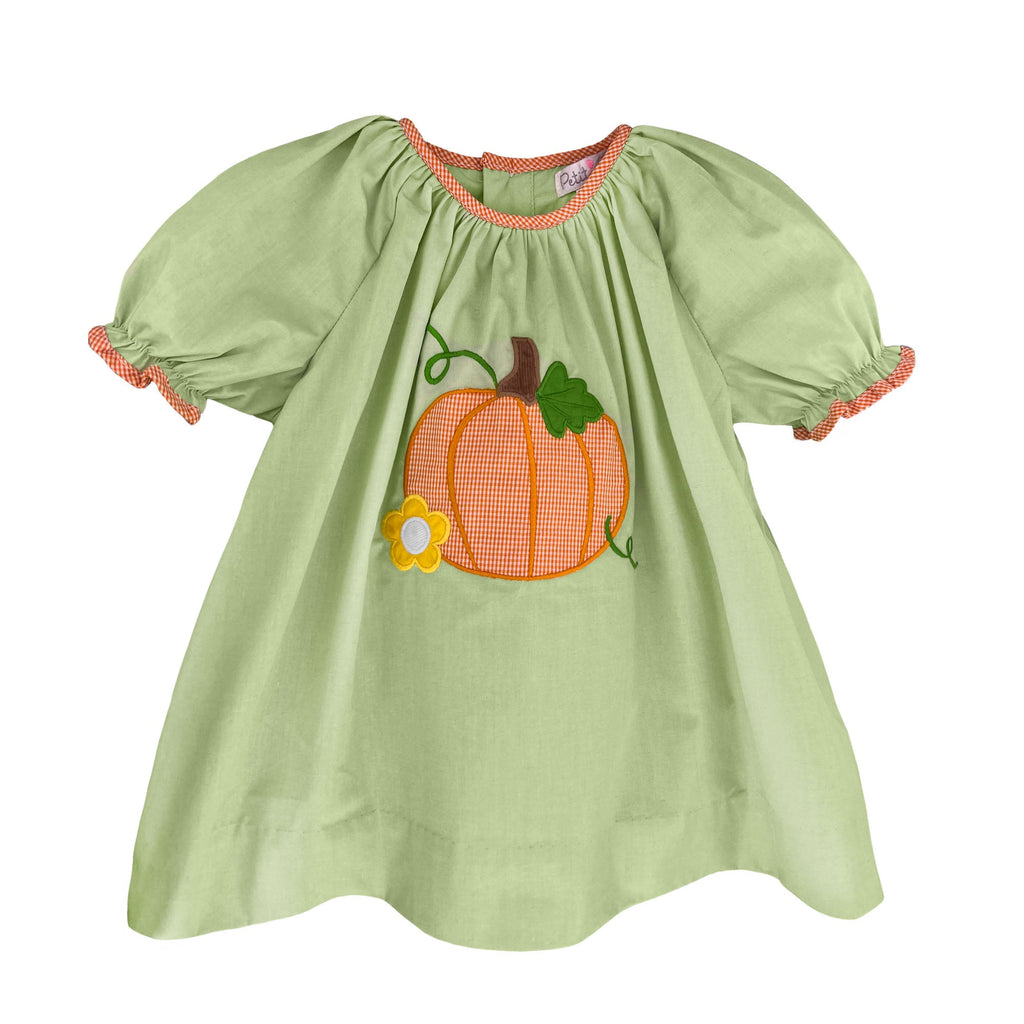 Pumpkin Applique Dress - Petit Ami & Zubels All Baby! Dress