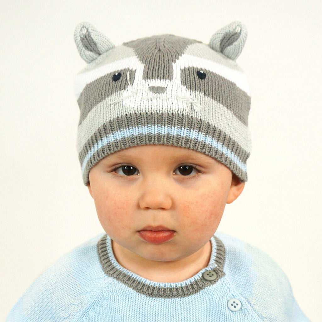 Raccoon Knit Hat - Petit Ami & Zubels All Baby! Hat