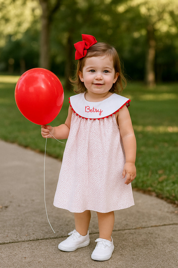 Monogram-able Dress with Collar
