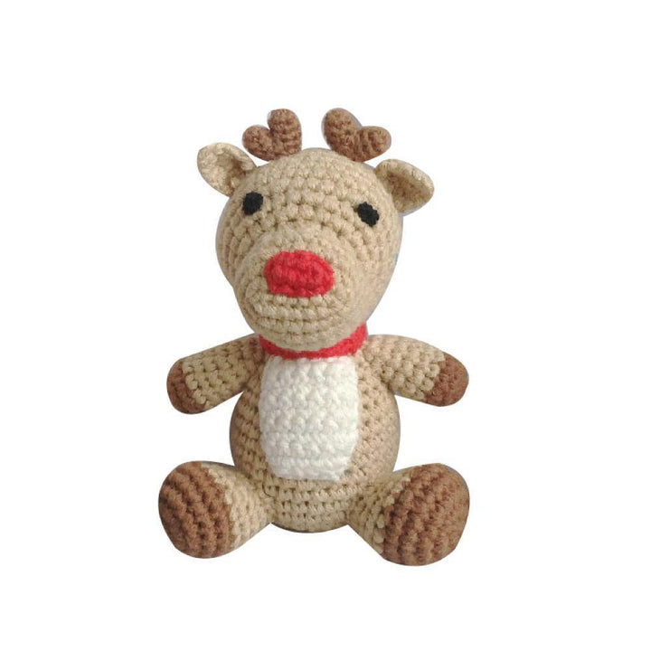 Reindeer Hand Crochet Rattle - Petit Ami &amp; Zubels All Baby! Toy