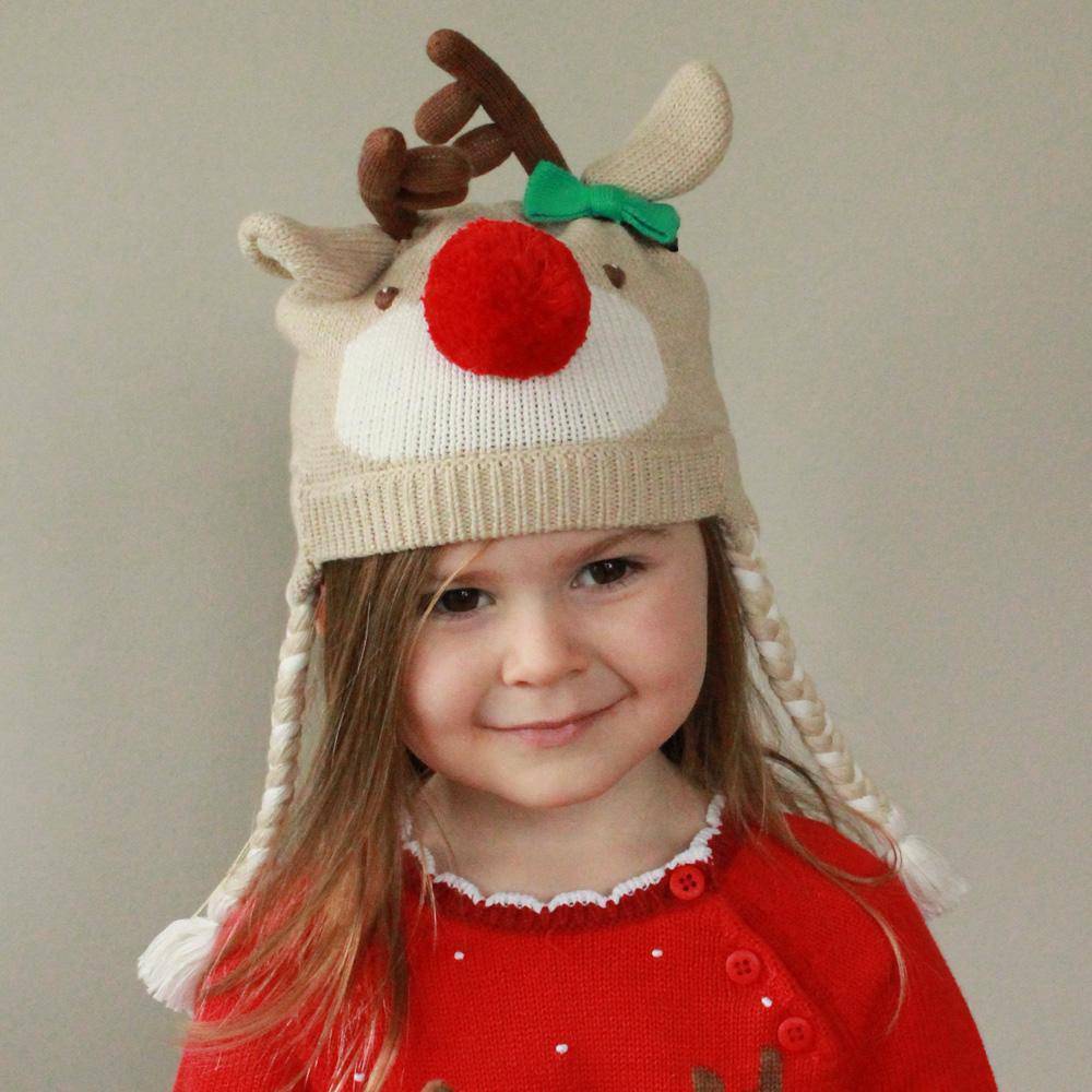 Reindeer Knit Hat - Petit Ami & Zubels All Baby! Hat