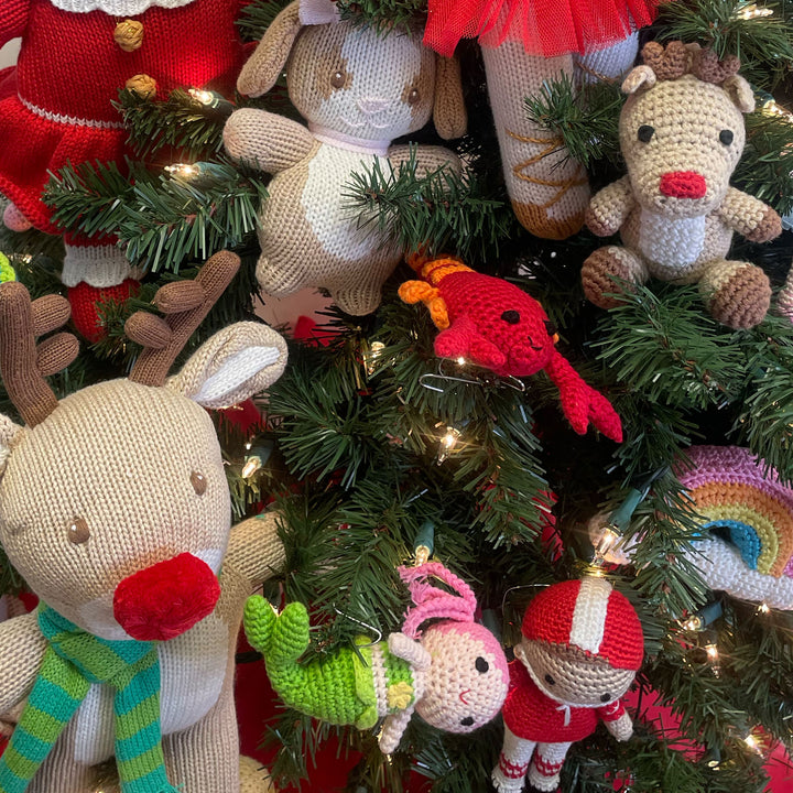 Rooney the Reindeer Knit Doll