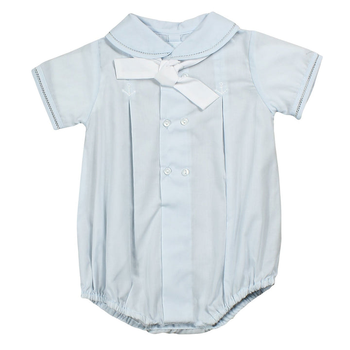 Romper with Anchor Embroidery - Petit Ami &amp; Zubels All Baby! Romper