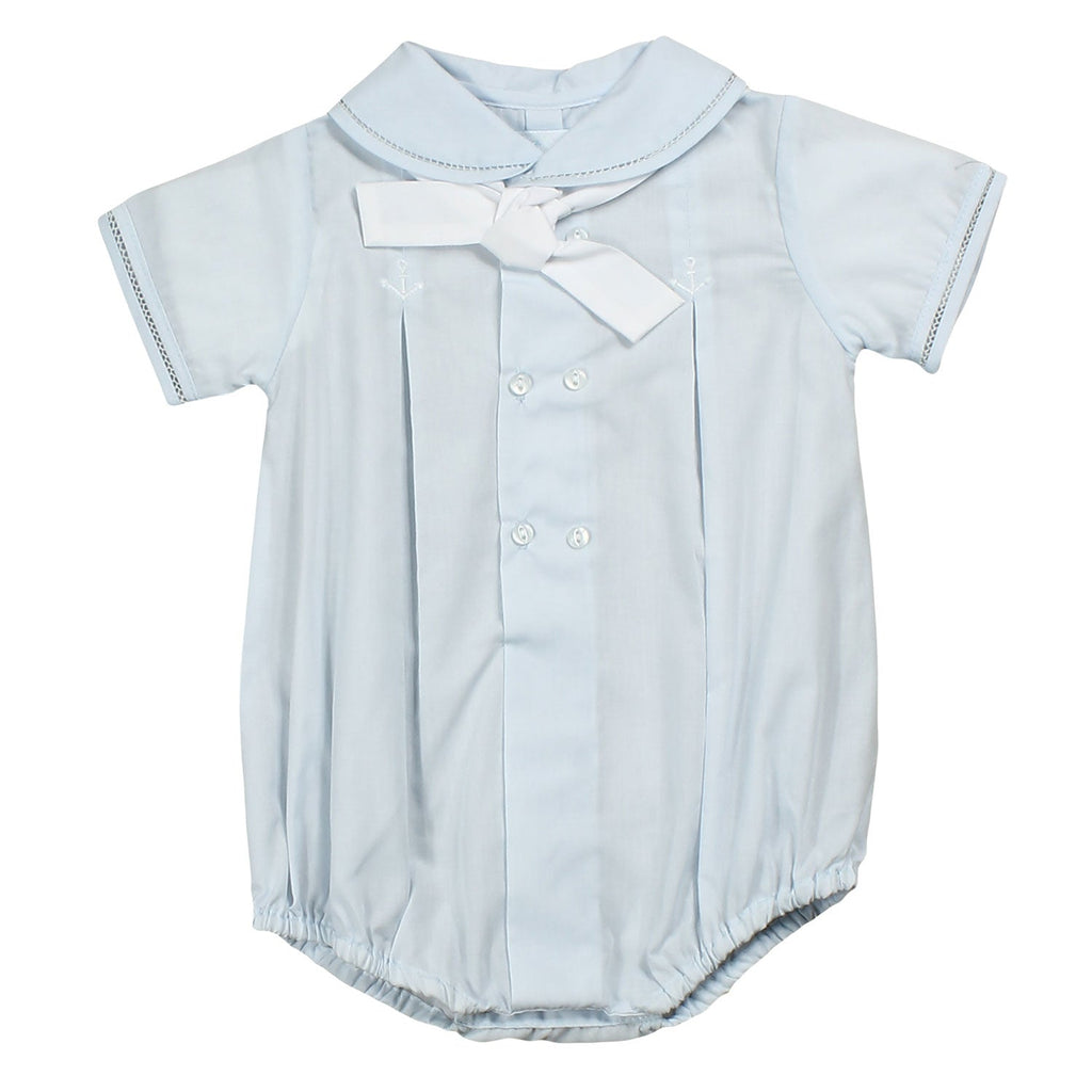 Romper with Anchor Embroidery - Petit Ami & Zubels All Baby! Romper
