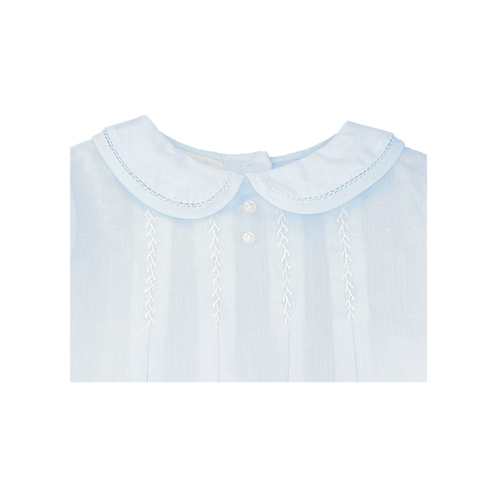 Romper with Hand Feather Stitching - Petit Ami &amp; Zubels All Baby! Romper