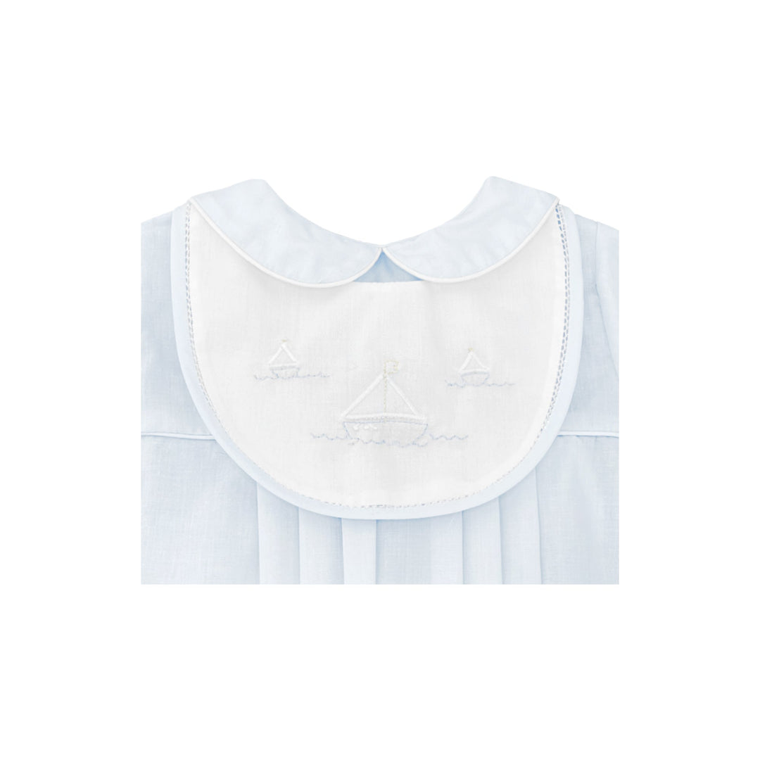 Romper with Sailboat Embroidery - Petit Ami &amp; Zubels All Baby! Romper