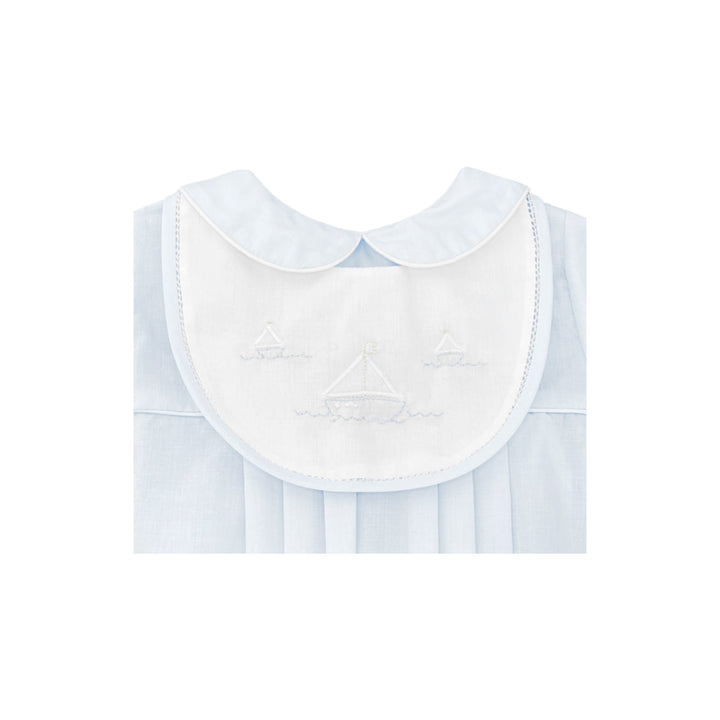 Romper with Sailboat Embroidery - Petit Ami &amp; Zubels All Baby! Romper