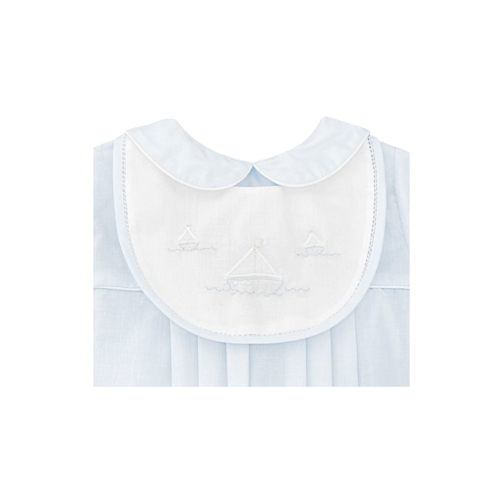Romper with Sailboat Embroidery - Petit Ami & Zubels All Baby! Romper