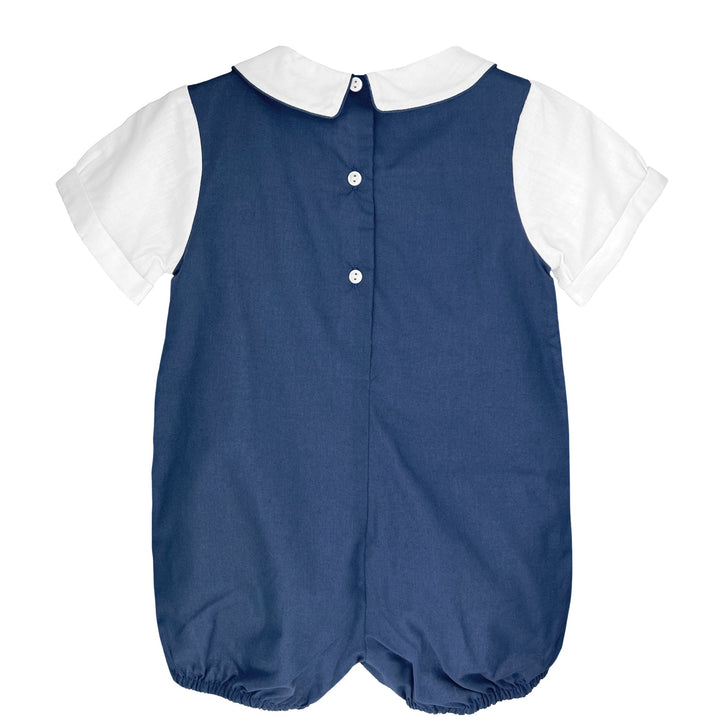 Romper with Side tabs and Pintucks - Petit Ami &amp; Zubels All Baby! Romper