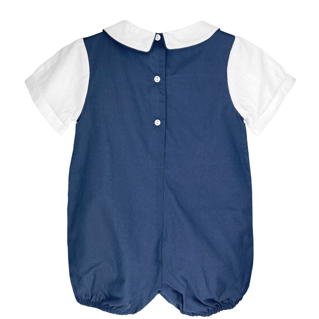 Romper with Side tabs and Pintucks - Petit Ami & Zubels All Baby! Romper