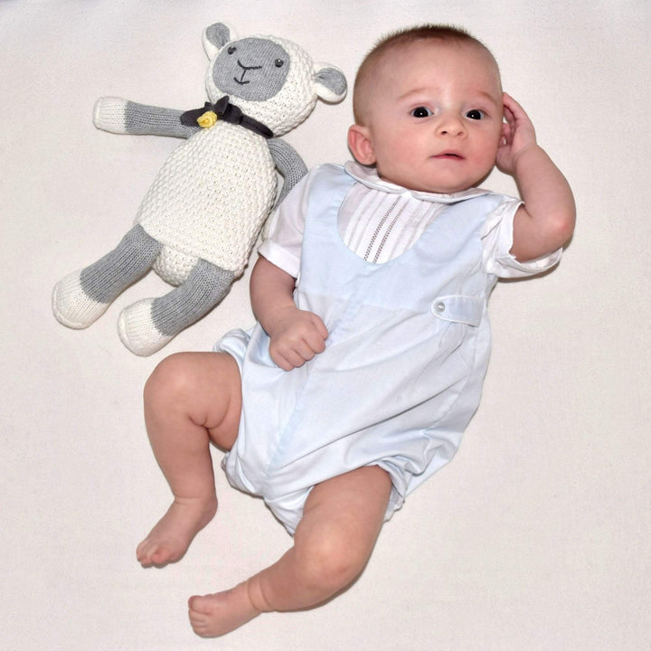 Romper with Side tabs and Pintucks - Petit Ami &amp; Zubels All Baby! Romper