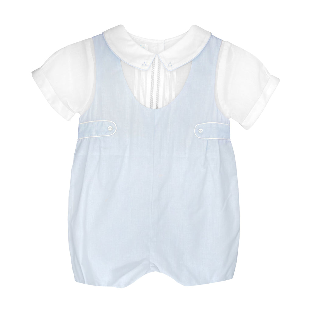 Romper with Side tabs and Pintucks - Petit Ami & Zubels All Baby! Romper